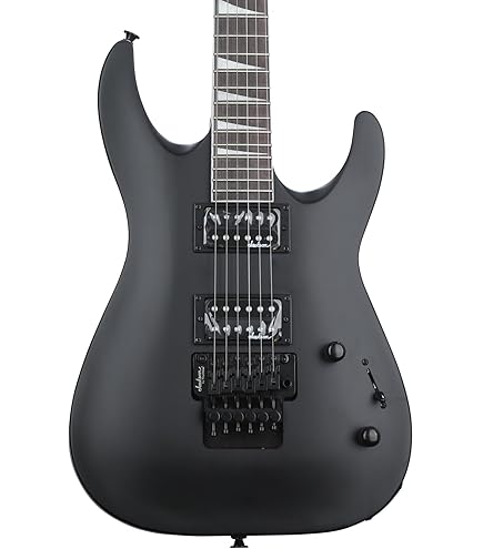 Jackson JS22 Dinky Arch Top 2-Point Tremolo Satin Black - Amaranth